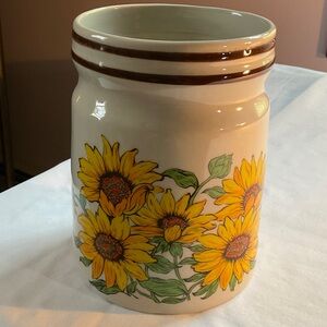 Sunflowers Kitchen Utensil Holder Vase